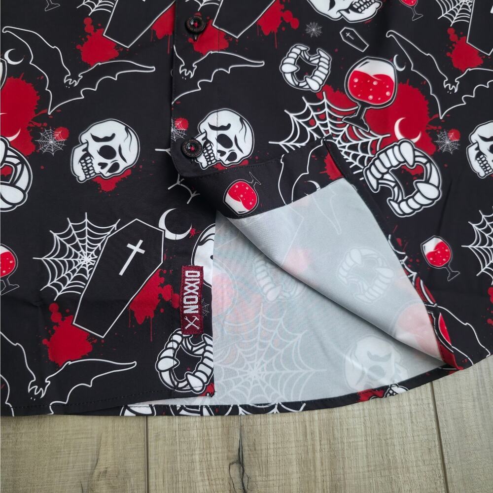 Dixxon Flannel The Hallow Black Friday 13th Bamboo Short Sleeve Shirt Men Sz M - Picture 10 of 11